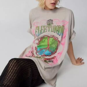 NEW Urban Outfitters Fleetwood Mac Live in Concert Graphic Tee Dress